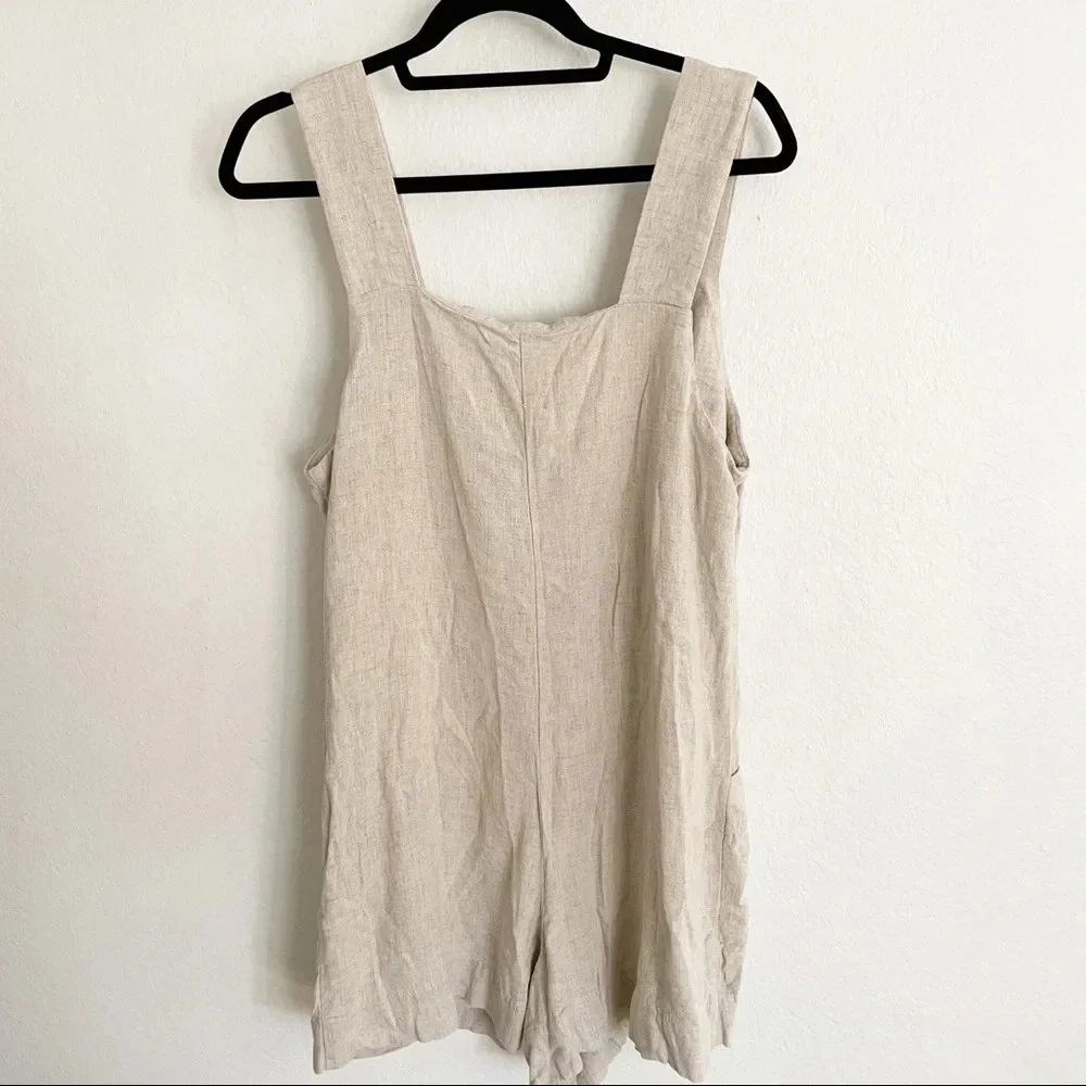 Topshop | linen romper - Picture 3 of 7